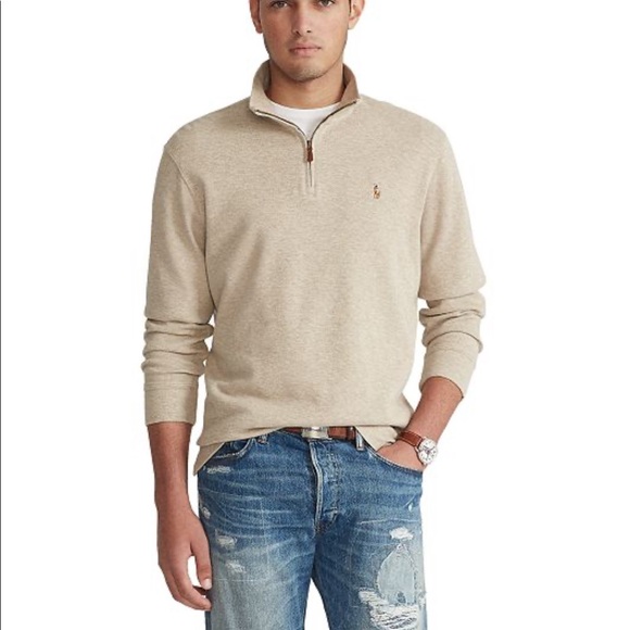 Polo Ralph Lauren Other - Polo Ralph Lauren Estate-Rib Cotton Quarter-Zip Pullover